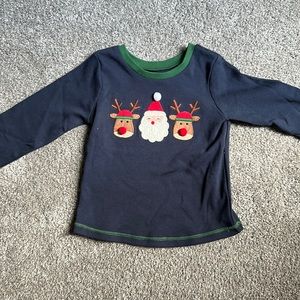 NWT Mudpie Santa and Reindeer Tee size small ( 12-18M)